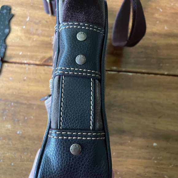 PICARD Crossbody Bag Canvas Buffalo Leather Shoulder Purse Adjustable Strap - Picture 4 of 9